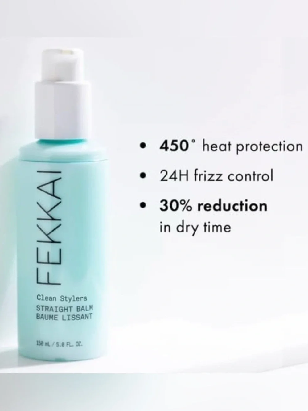 Fekkai Clean Stylers Straight Balm for Hair, 5 oz Blowout Styling Crème